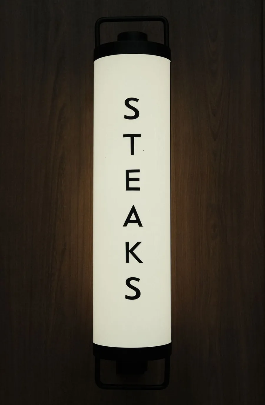 The Cleaver Shed STEAKS sign
